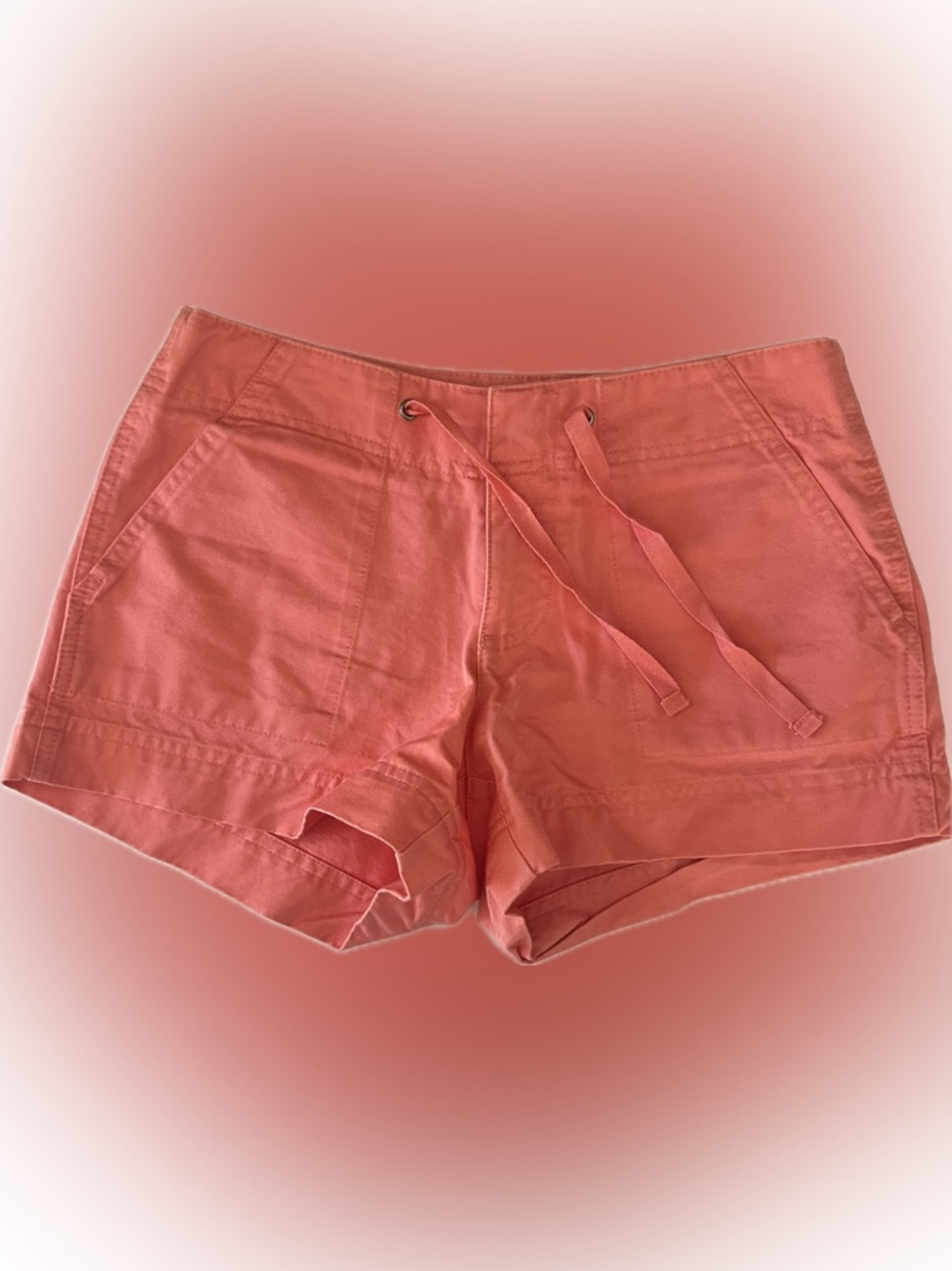 GAP Coral drawstring/ button Women’s cargo camp hike shorts size 2